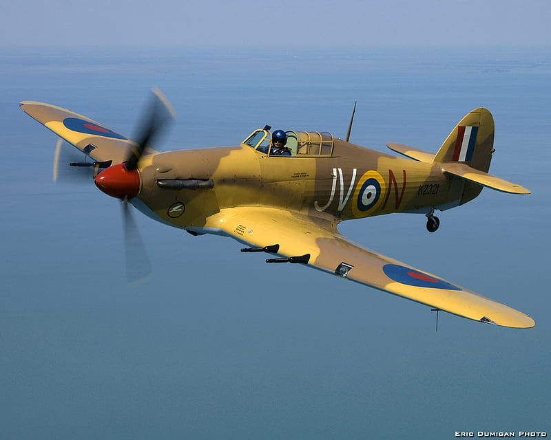 Hawker Hurricane Mk.IV, guerra, raf, hurricane, ww2, fighter, hawker, HD wallpaper