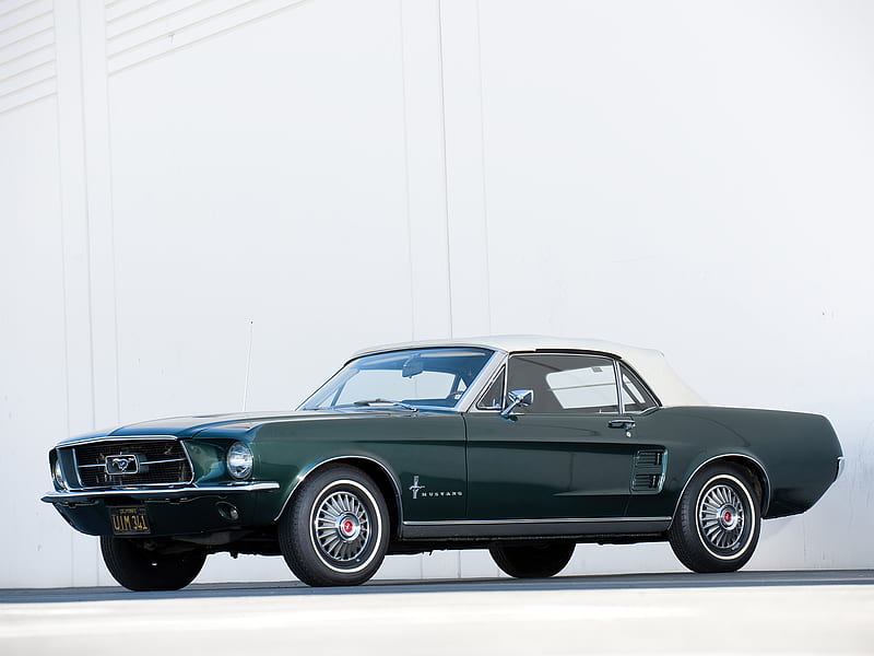 1967 Ford Mustang, 1st Gen, Convertible, Coupe, V8, car, HD wallpaper