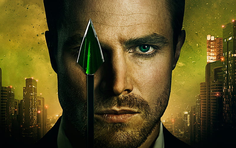 Oliver Queen superheroes, Arrow, 2017 movie, Green Arrow, DC Comics, Stephen Amell, HD wallpaper