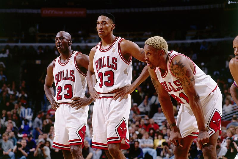 Sports, Basketball, Chicago Bulls, Michael Jordan, Dennis Rodman, HD wallpaper