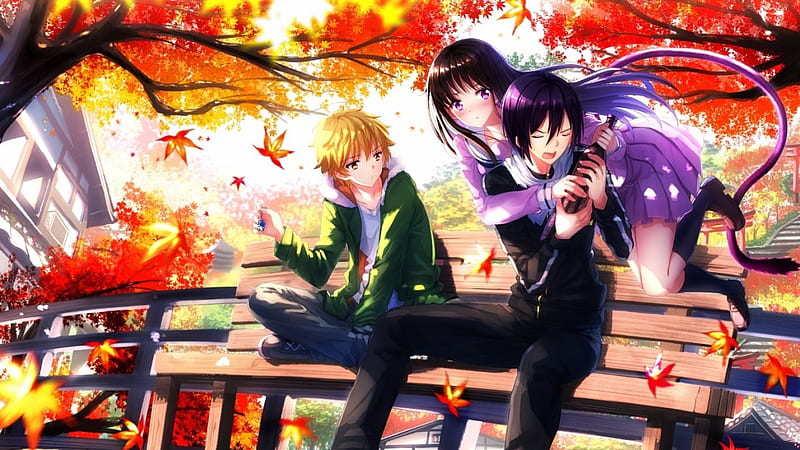 Noragami, Pretty Girl, Cute Boys, Cute Guy, Bestfriend, Friends, Autumn Anime, Relaxing, Cool Anime, Beautiful Autumn, HD wallpaper