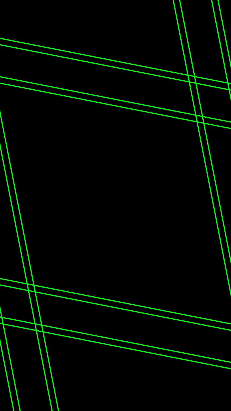 Abstract lines design, Minimal, black, flat, green, modern, simple, HD phone wallpaper