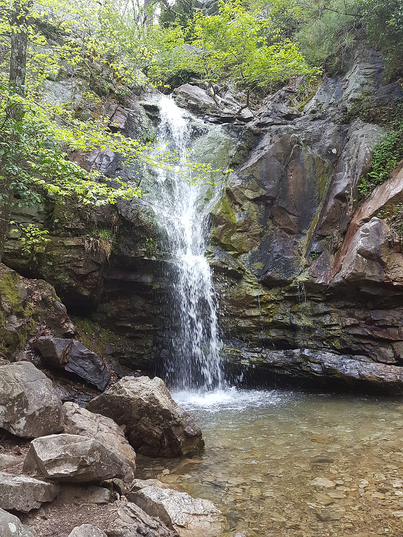 4K free download | Oak Mountain, nature, water, waterfall, HD phone ...