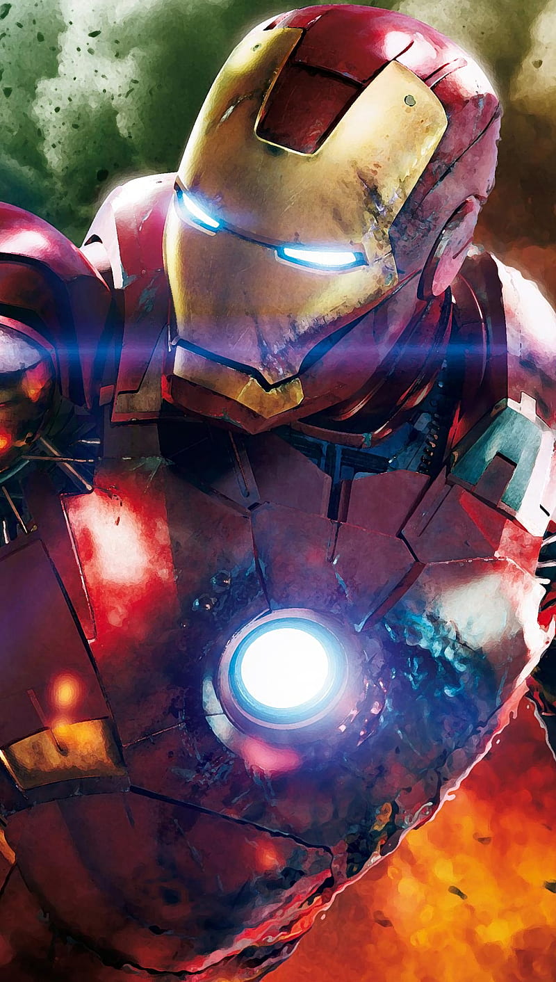 Iron Man, armor, avengers, explosion, hero, marvel, super, HD phone wallpaper