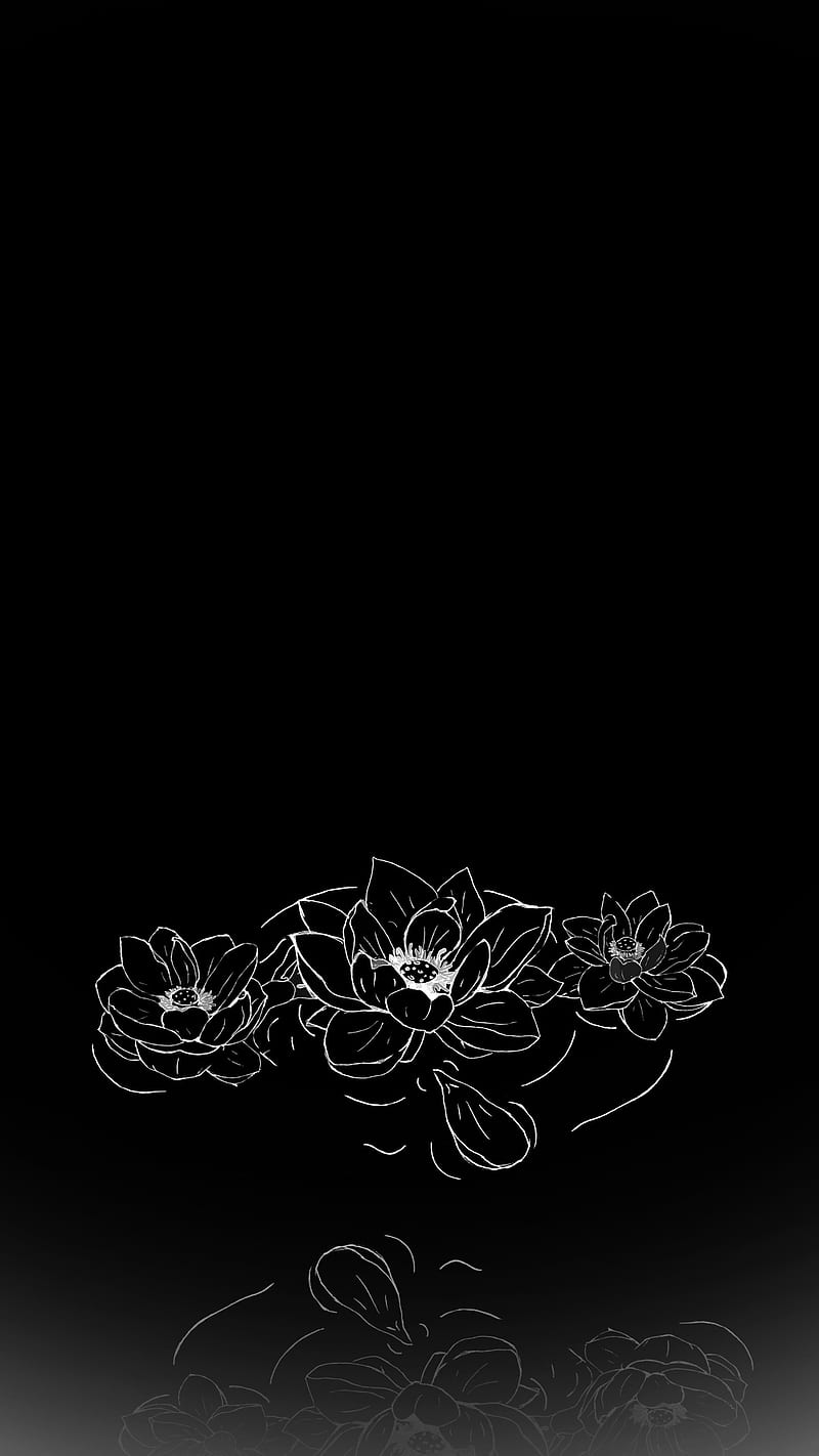 Black Lotus Flower Wallpaper