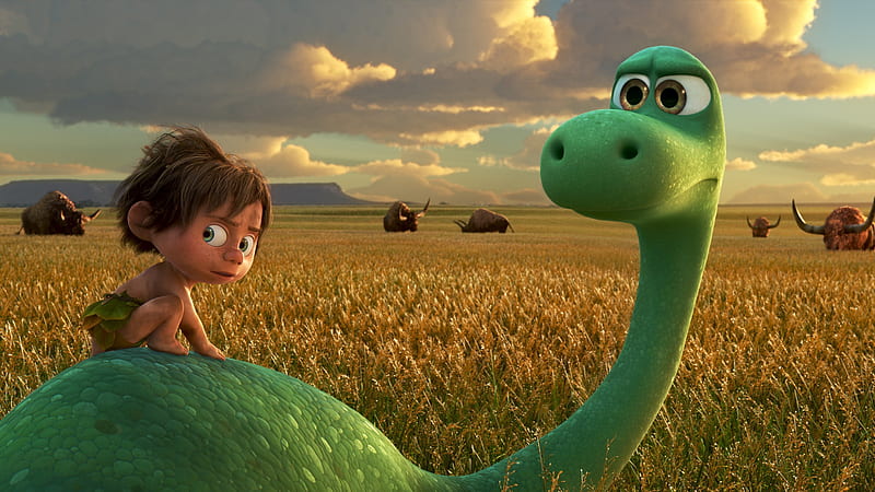 Arlo And Spot, pixar, disney, movies, the-good-dinosaur, animated-movies, 2016-movies, HD wallpaper