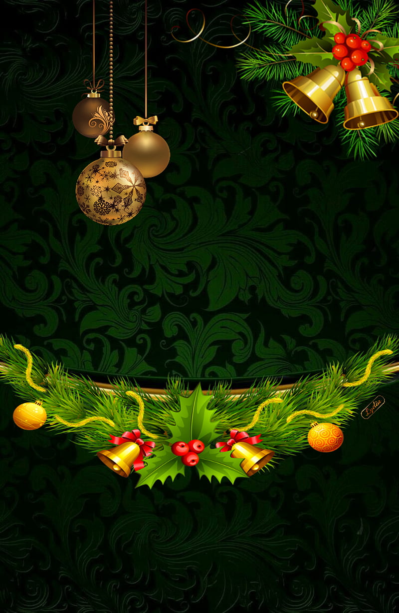 Christmas, background, green, HD phone wallpaper | Peakpx