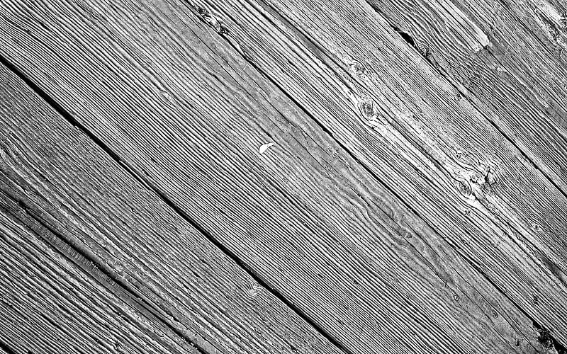 gray wooden texture, old boards, wooden texture, gray wooden background, HD wallpaper