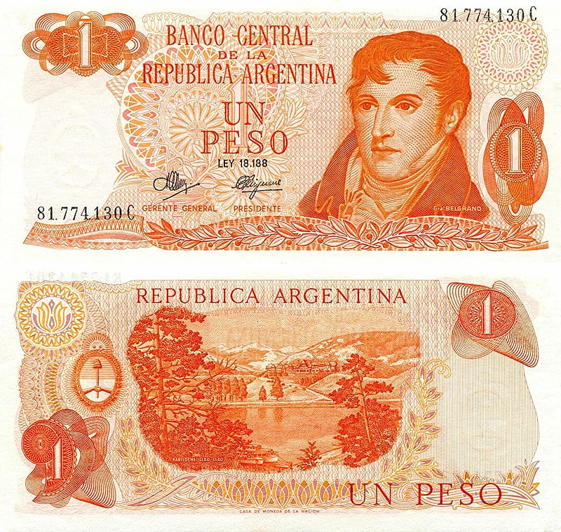 Argentina 1 Peso, Argentina, 1 Peso, Notaphily, Banknotes, HD wallpaper