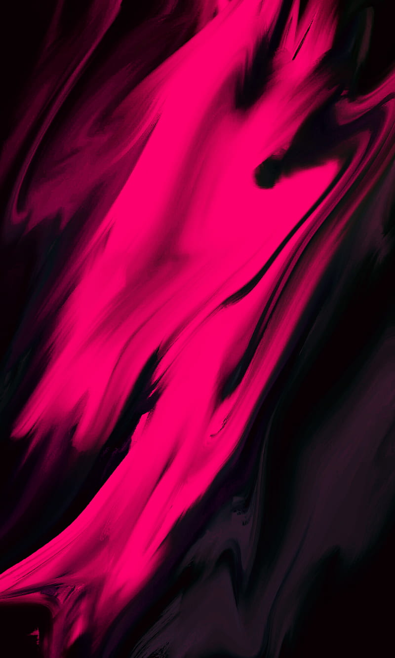 Electric Pink, Art, abstract, amoled, arty, black, digital, oled, painting, HD phone wallpaper