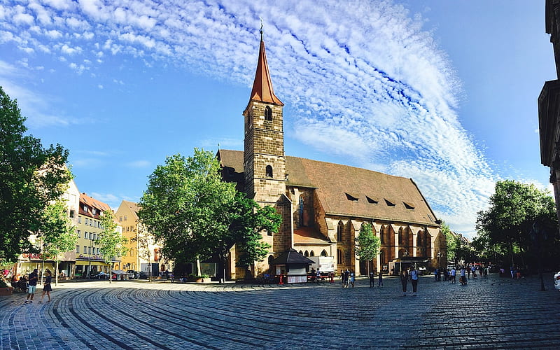 St. Jacob's Church in Nuremberg, Nuremberg, architecture, church, Germany, HD wallpaper