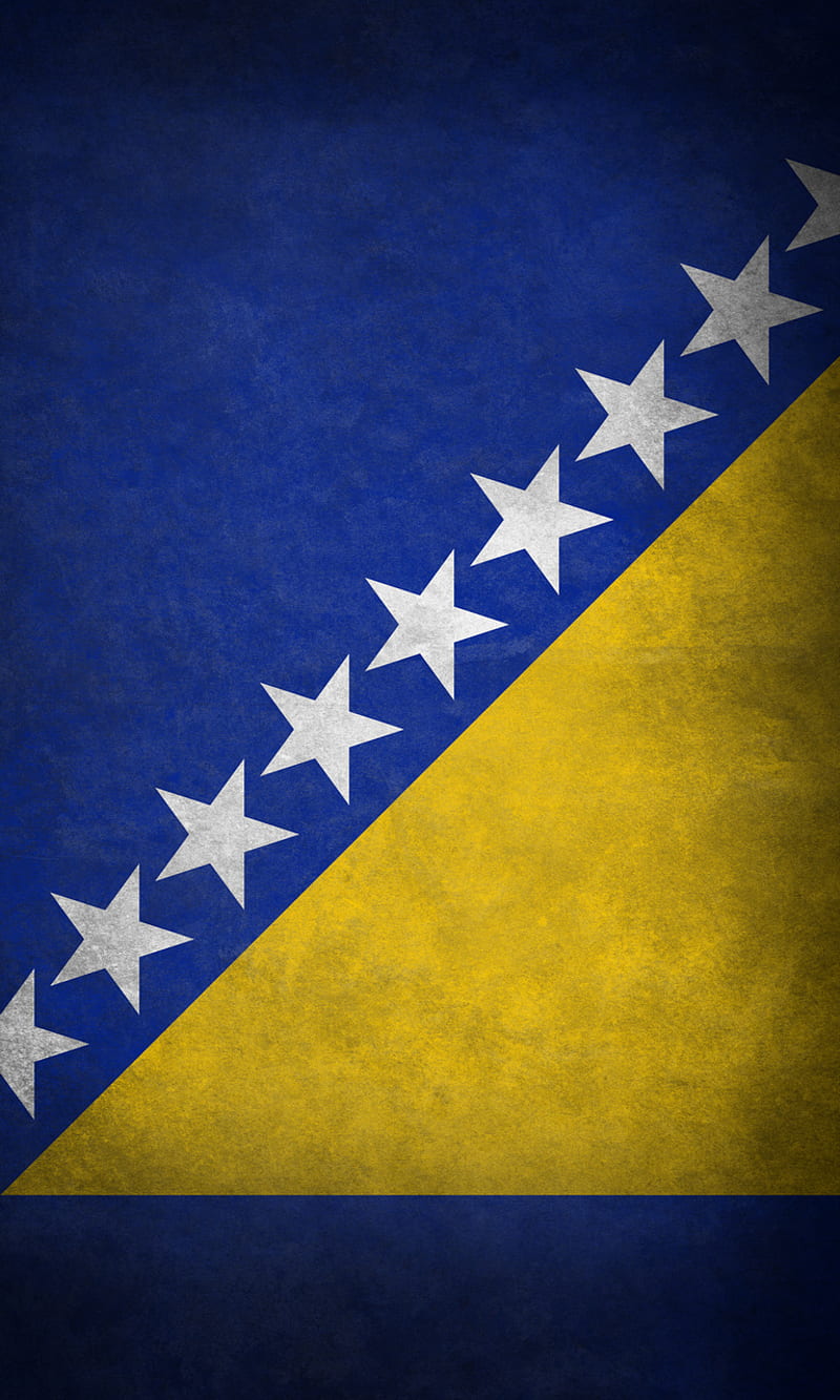 B And H, bosnia, flag, herzegovina, HD phone wallpaper