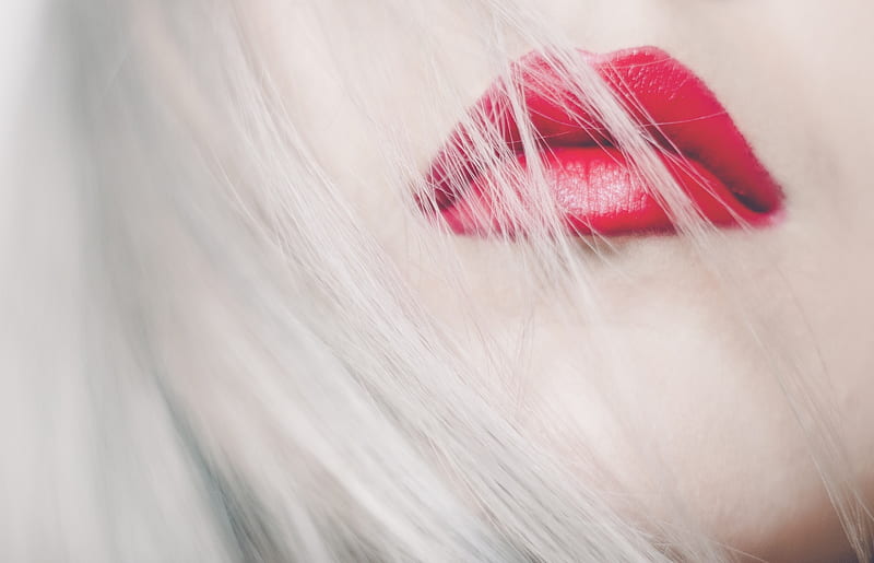 Red lipstick, red, hair, mouth, girl, blonde, lips, woman, lipstick, HD  wallpaper | Peakpx