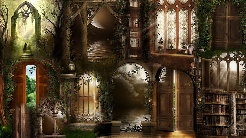 Windows and Arches Collage, goth, windows, arches, gothic, archways, collage, Firefox Persona theme, light, HD wallpaper