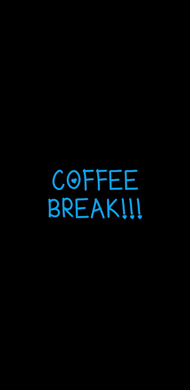 coffee, break, blue, black, funny, HD phone wallpaper