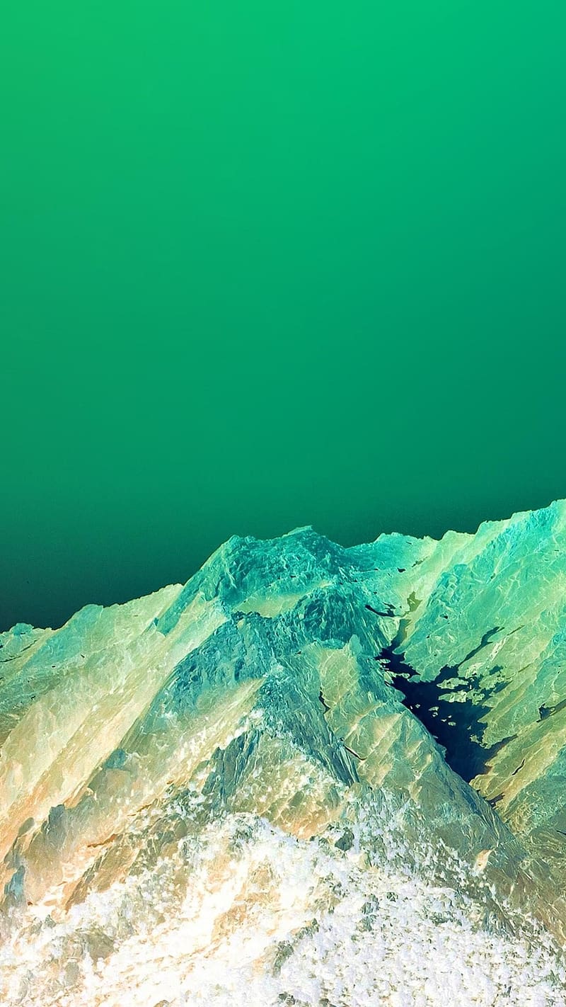 Iphone 14, green mountain, HD phone wallpaper