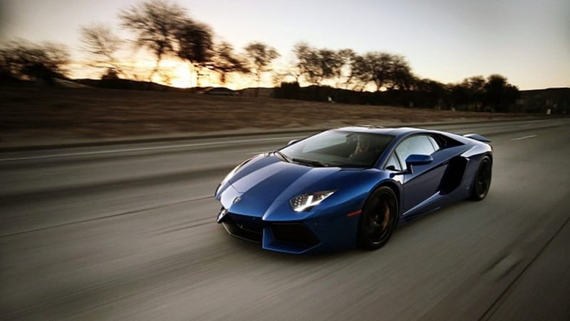 Lomborgini Lamborghini Aventador Blue Car Hd Wallpaper Peakpx