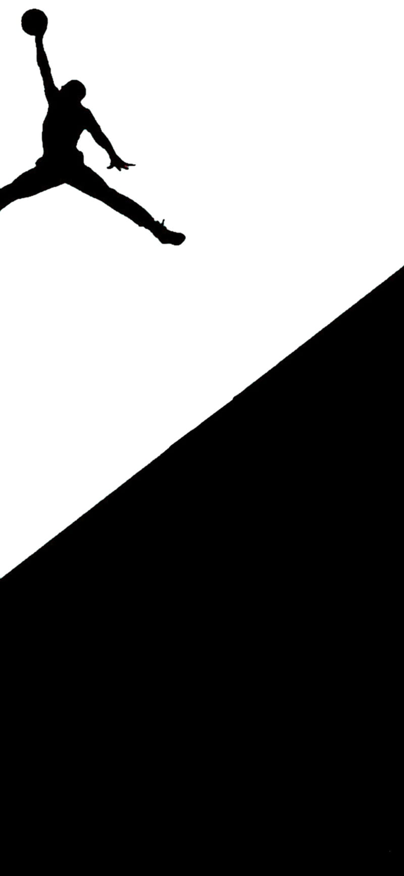 Jordan, black, black y white, white, punch hole, rn9, HD phone wallpaper |  Peakpx