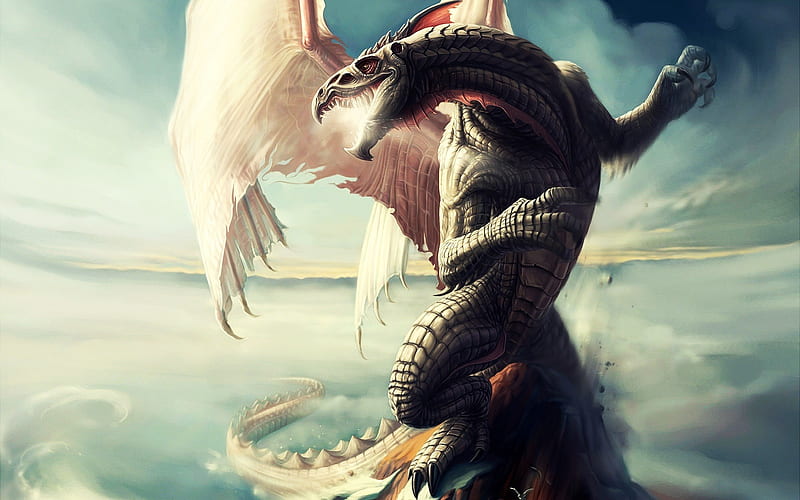 Amazing Dragon-3D Creative Design, HD wallpaper