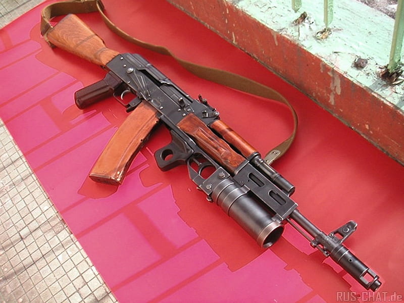 AK 74 assault rifle with grenade launcher, 03, gun, 2012, 13, 74, ak, HD wallpaper