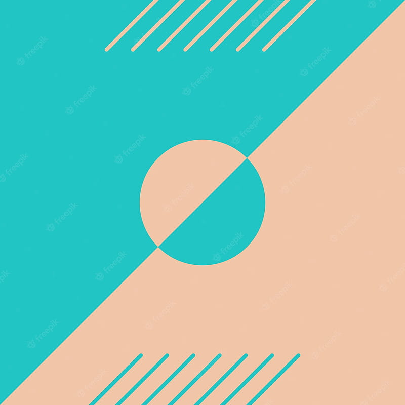 Premium Vector. Abstract, shapes, colorful, aqua, peach background, HD phone wallpaper