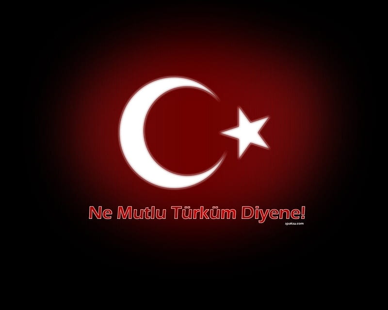 Ne Mutlu Türküm Diyene, spaksu, turkum, turkiye, moon, diyene, ne, turkey, mutlu, star, HD wallpaper