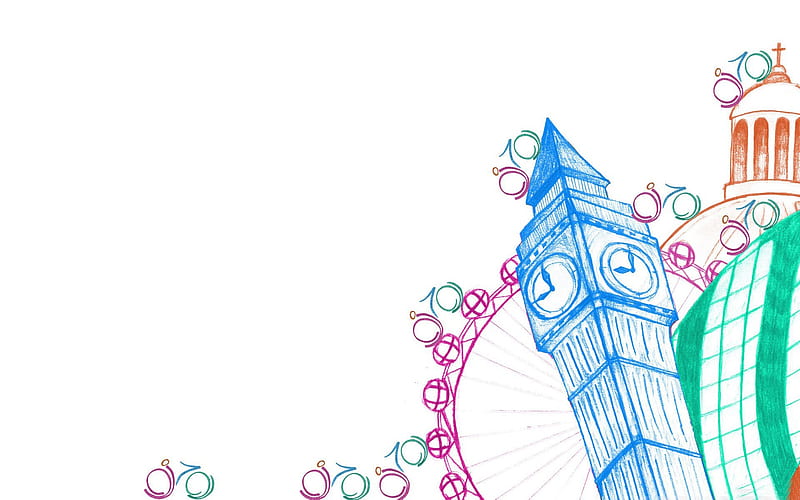 Cartoon-London 2012 Olympic Games, HD wallpaper
