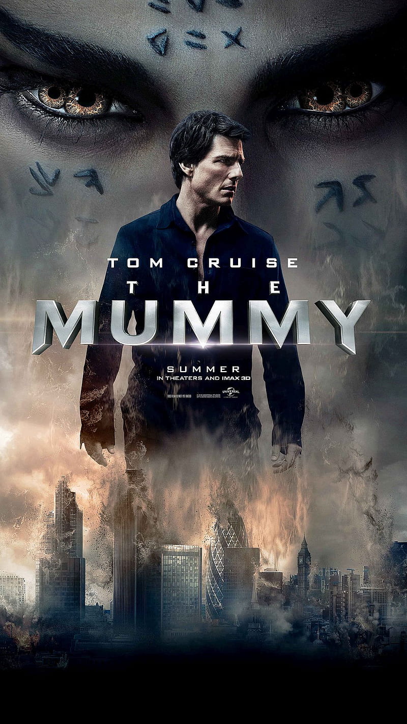 The Mummy 2017, movie, poster, text, the mummy, HD phone wallpaper