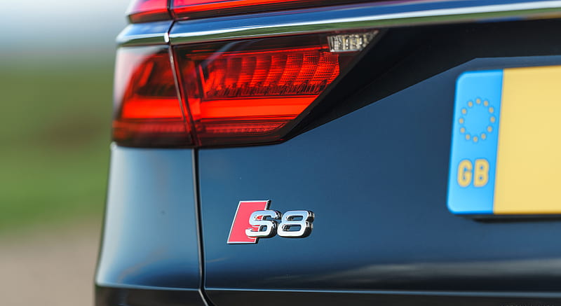 2020 Audi S8 (UK-Spec) - Badge , car, HD wallpaper