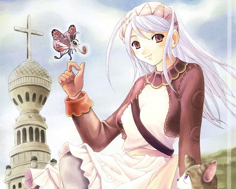 Merchant, pretty, ro, video game, game, adorable, wing, sweet, nice, butterfly, mmorpg, hot, long hair, female, wings, lovely, ragnarok online, sexy, rpg, cute, kawaii, girl, HD wallpaper