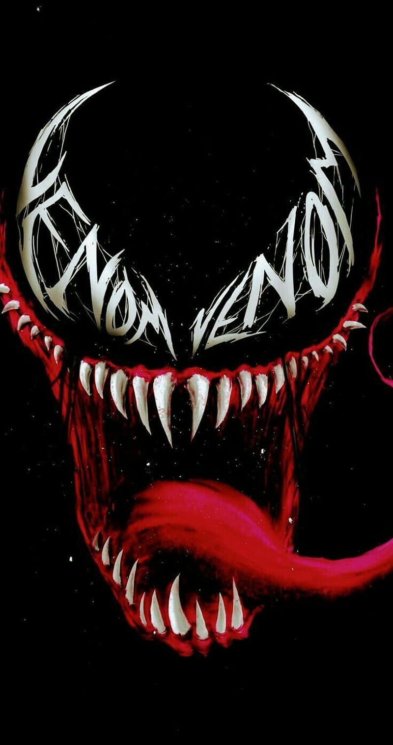 Venom, amoled, dc, marvel, spiderman, HD phone wallpaper