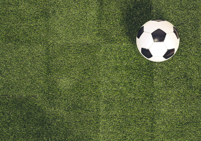 soccer ball, field, football, sport, HD wallpaper