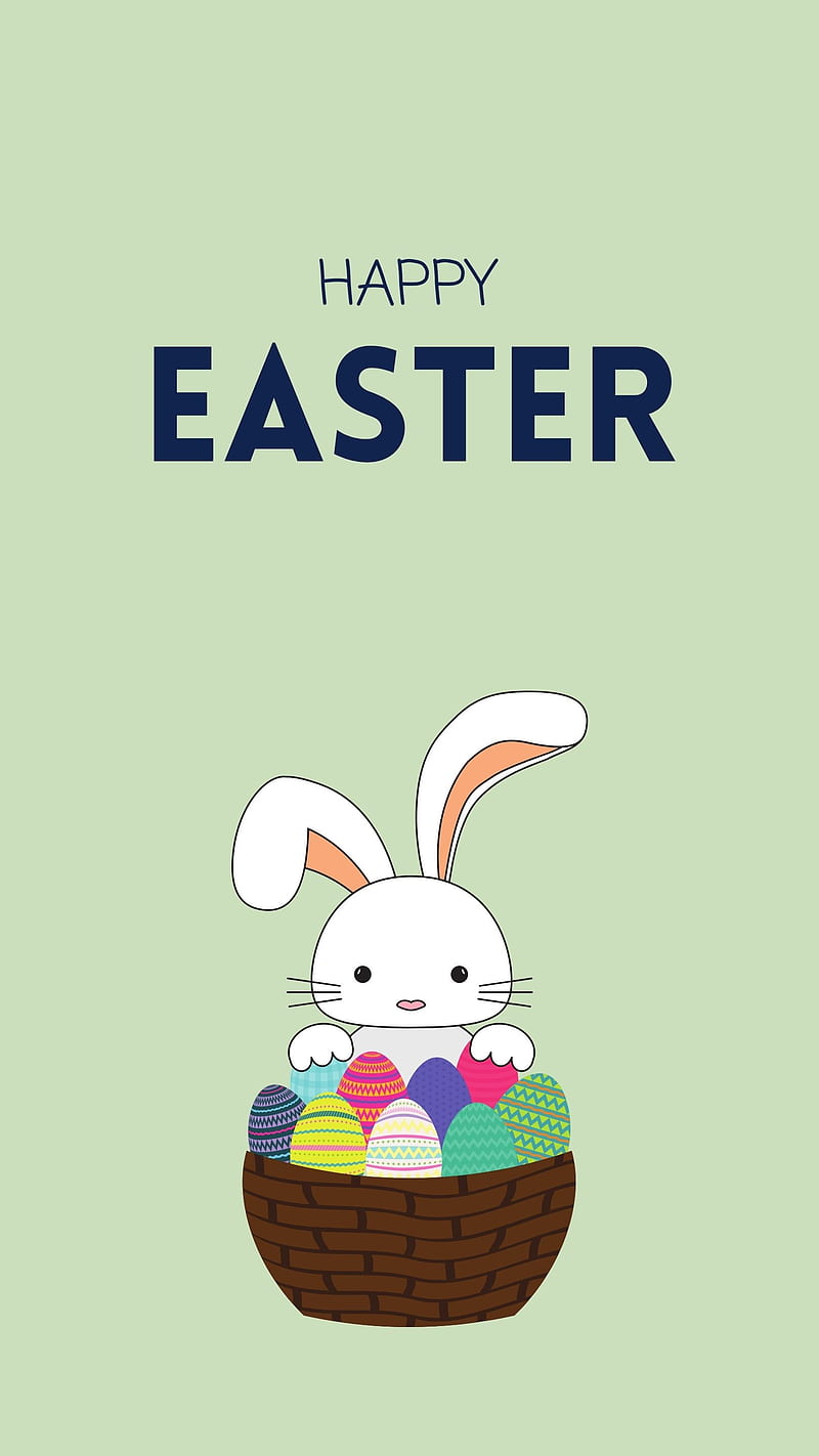 Happy Easter , adorable funny bunnies, aesthetic bunny rabbit, easter egg gift, happy rabbits, kawaii theme, little sweet bunnies, lovely easter eggs, spring holiday theme, summer Easter, wonderland, HD phone wallpaper