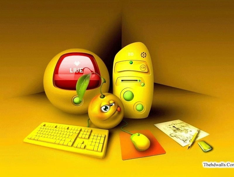Yellow Gadgets., nice, a, very, of, HD wallpaper