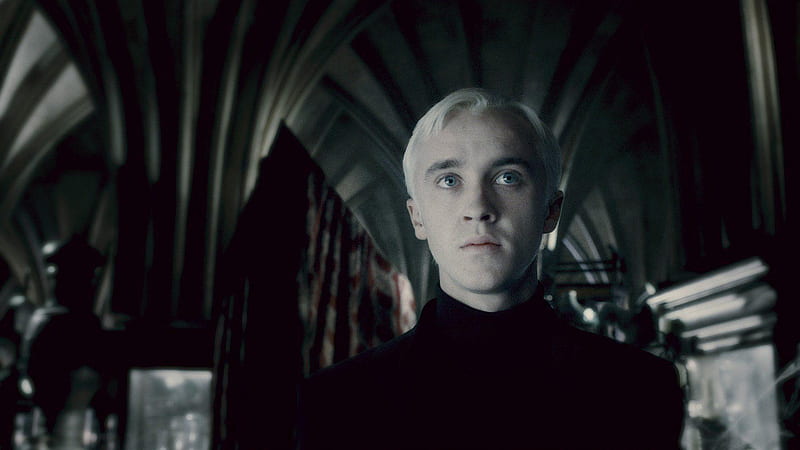 Blue Eyes White Hair Draco Malfoy In Black Dress Draco Malfoy, HD wallpaper