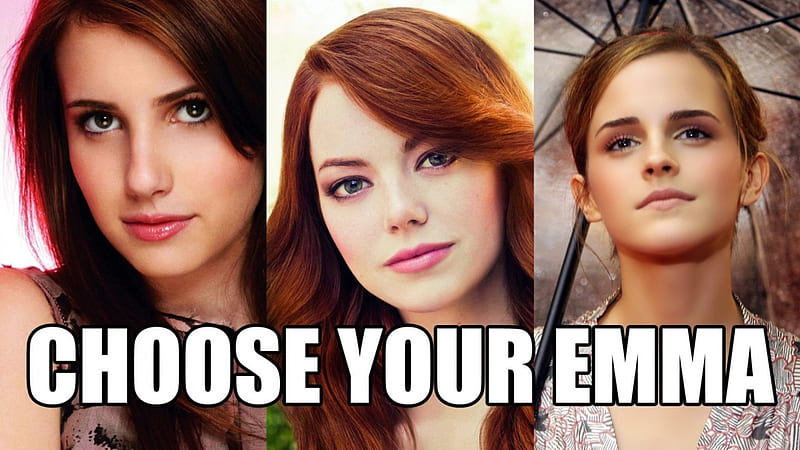 Choose your Emma, Emma, roberts, stone, watson, HD wallpaper