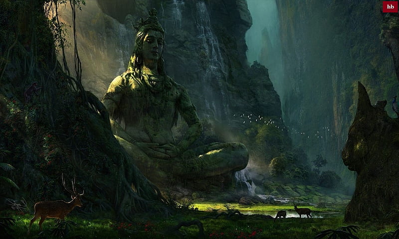 Lord Shiva 3D, HD wallpaper
