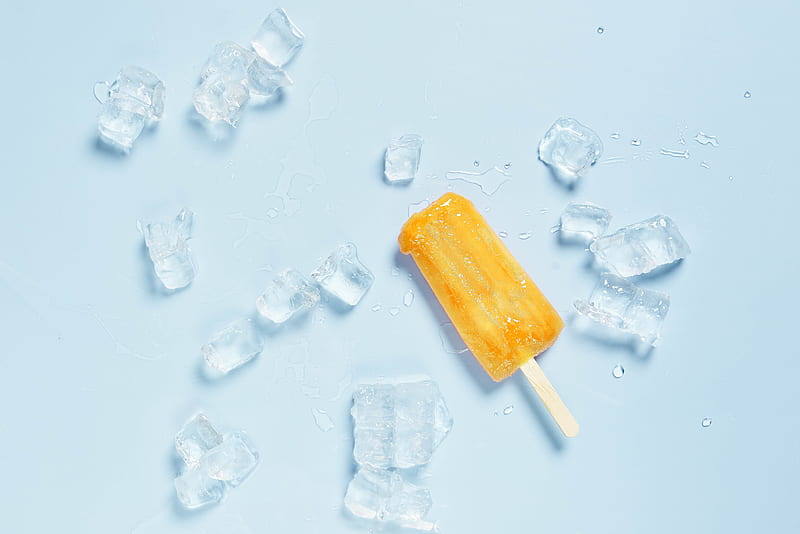Ice Cream Stick Popsicle Minimal Summer Concept Stock Photo  Download  Image Now  Summer Backgrounds Flat Lay  iStock
