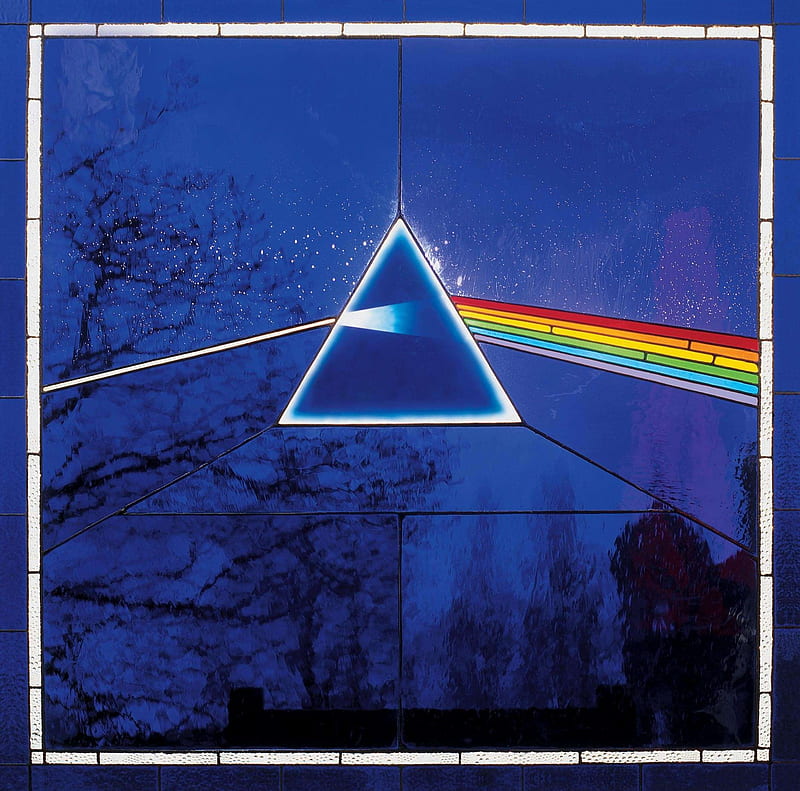Pink Floyd - Dark Side of the Moon [SACD] Cover, window, music, dark side of the moon, prism, rainbow, waters, gilmour, sacd, pink floyd, blue, HD wallpaper