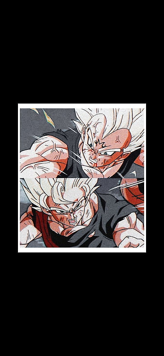 goku vs majin vegeta wallpaper