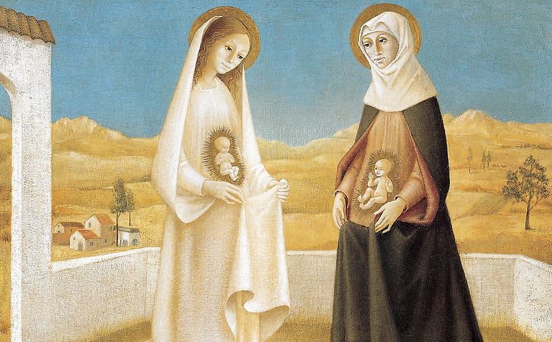 Visitation of Mary, Visitation, Elizabeth, Virgin, Mary, HD wallpaper