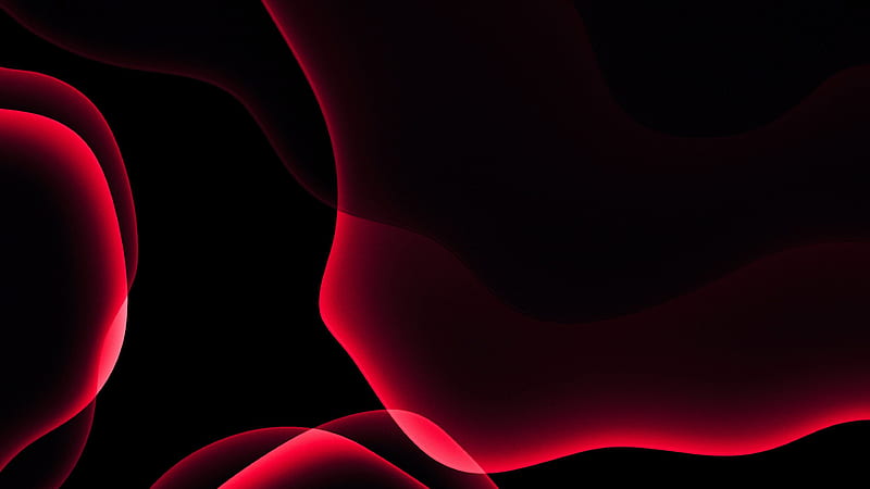 Ios 14 Ipados Dark Red And Black Stock Abstract, HD wallpaper | Peakpx