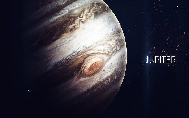 Jupiter, mars, planet, space, HD wallpaper