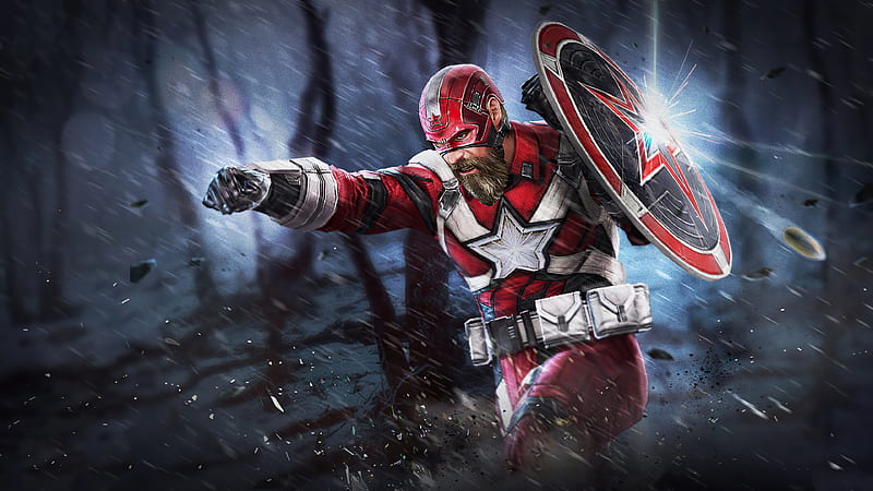 Red Guardian Marvel Future Fight, marvel-future-fight, games, superheroes, HD wallpaper