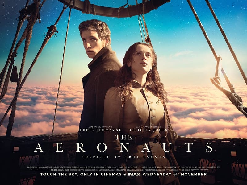 The Aeronauts 2019, felicity, the aeronauts, movie, actor, poster, actress, people, eddie redmayne, afis, jones, HD wallpaper