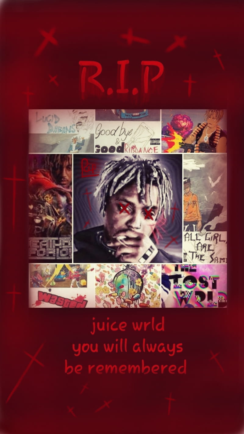 Juice wrld, depressing, music, rest in piece, rip, songs, you will be remebered, HD phone wallpaper