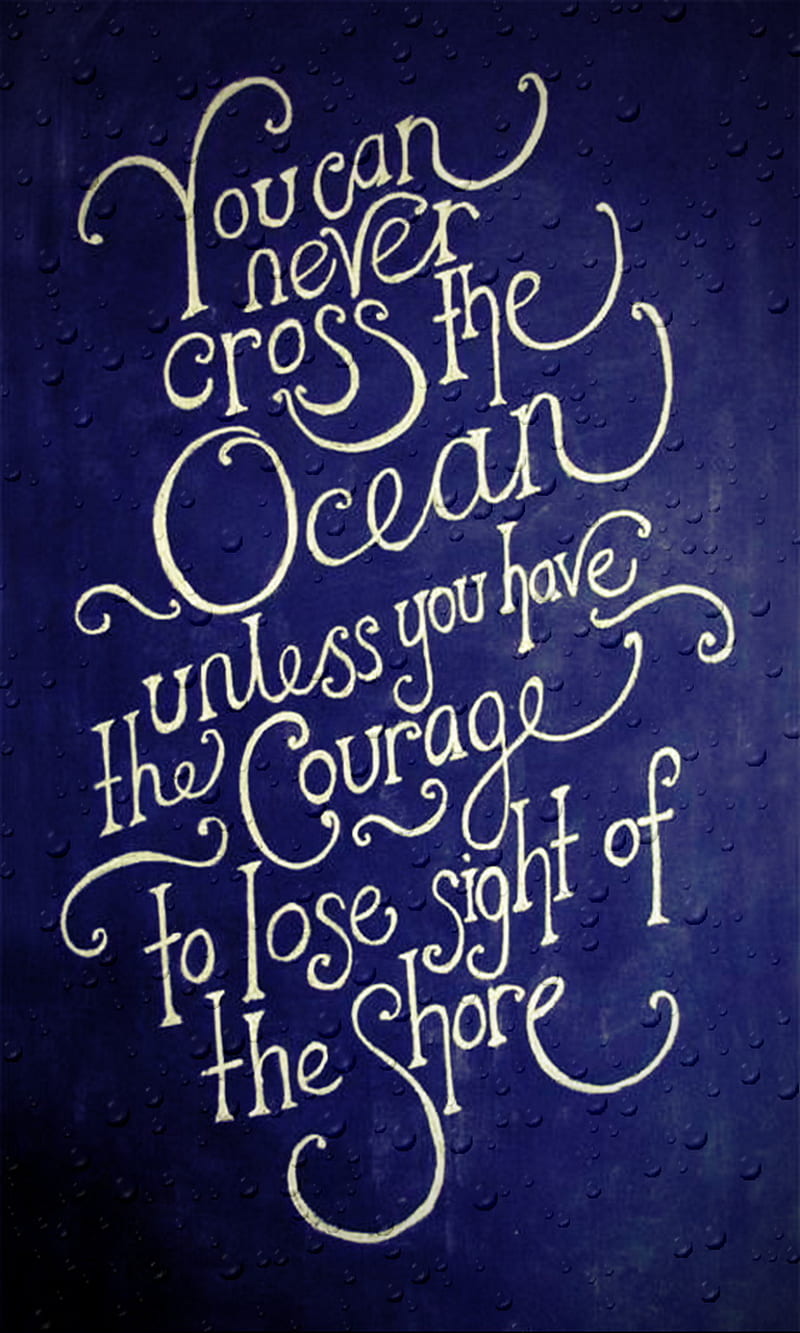 Courage, cross, lose, never, ocean, shore, sight, HD phone wallpaper ...