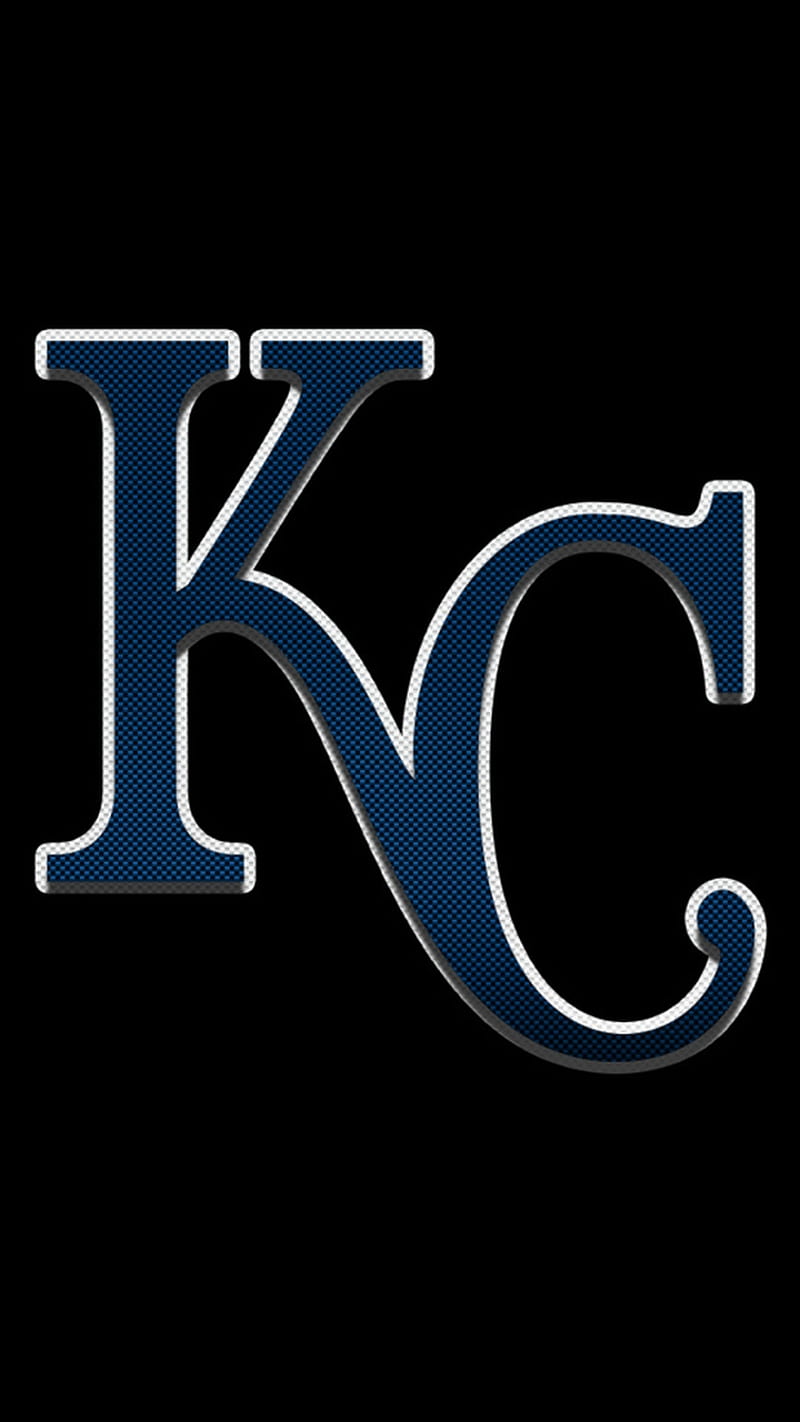 KC Royals, kansas city, logo blue black, HD phone wallpaper