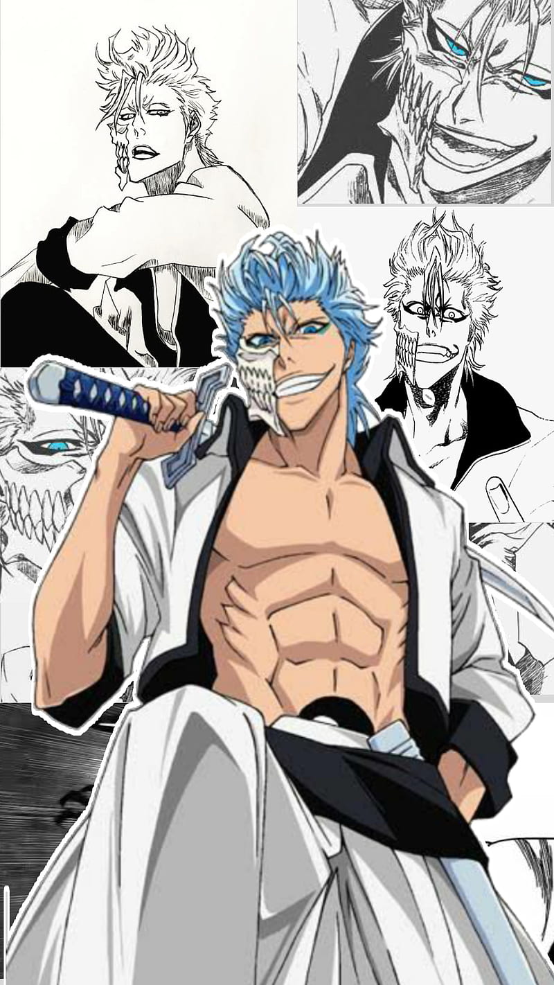 Grimmjow Jeagerjaques, bleach, espada, weapons, blue hair, anime ...