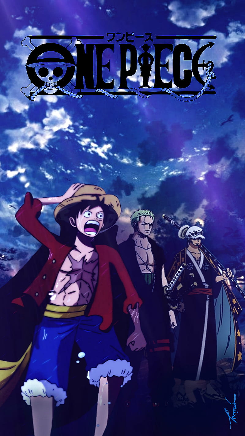 One Piece, law, luffy, manga, phone , zoro, onigashima, wano, anime, kaido, HD phone wallpaper